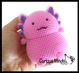 Axolotl Puffer Air- Filled Squeeze Stress Balls - Walking Fish  -  Sensory, Stress, Fidget Toy