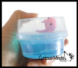 Tiny Axolotl and Putty - Squishy Cute Sea Creatures Stretchy and Squeezy Toy Figurine - Fidget Stress Ball Slime