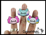 LAST CHANCE - LIMITED STOCK - SALE  - Axolotl Rings  - Jewelry for Children - Ring Kids Party Favors