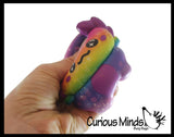 Axolotl Lover Bundle of 5 Fidgets -  Plush Squeeze PBJ  Stress Ball / Articulated Wiggle / Mochi / Slow Rise Squish / Sand Filled - Sensory, Stress, Fidget Toy