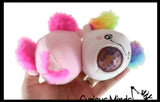 Plush Axolotl Animal Water Bead Filled Squeeze Stress Balls - Sensory, Stress, Fidget Toy PBJ Bubble Blow