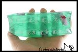 Jumbo Axolotl Animal Water Filled Tube Snake Stress Toy - Squishy Slippery Wiggler Sensory Fidget Ball