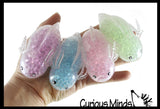 Axolotl - Water Gel Bead Filled Squeeze Stress Balls  -  Sensory, Stress, Fidget Toy Super Soft