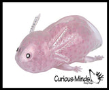 Axolotl - Water Gel Bead Filled Squeeze Stress Balls  -  Sensory, Stress, Fidget Toy Super Soft