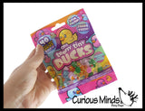 Bag of 40 Tiny Acrylic Rubber Ducky Shaped Figurines Ducks Duckies