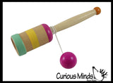 Ball and Cup Wooden Catch Ball Mexican Yo Yo Classic Toy Skill Trick