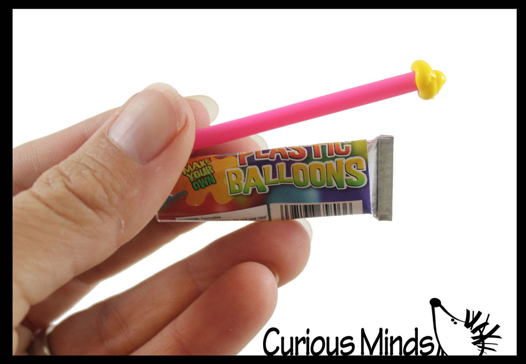 Plastic Balloons - Balloonies - Retro Toy - Blow Plastic Bubbles