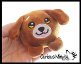 NEW - Cute Ball Plush Stuffed Animals- Adorable Mini Plushie Stuffie - Cat, Dog, Frog, Panda, Sloth, Giraffe, Penguin