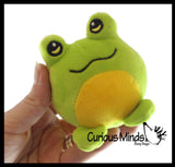 NEW - Cute Ball Plush Stuffed Animals- Adorable Mini Plushie Stuffie - Cat, Dog, Frog, Panda, Sloth, Giraffe, Penguin