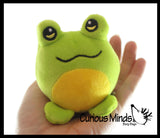 NEW - Cute Ball Plush Stuffed Animals- Adorable Mini Plushie Stuffie - Cat, Dog, Frog, Panda, Sloth, Giraffe, Penguin