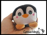 NEW - Cute Ball Plush Stuffed Animals- Adorable Mini Plushie Stuffie - Cat, Dog, Frog, Panda, Sloth, Giraffe, Penguin