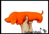 The Big Squij Jumbo Dachshund Weiner Dog Slow-Rise Squishy Toy