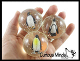 LAST CHANCE - LIMITED STOCK - Large Penguin Bouncy Balls -  Bouncing Ball Party Favor Novelty Toy
