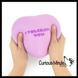 The Big Squij Jumbo Heart Funny Love Slow-Rise Doh Squishy Toy