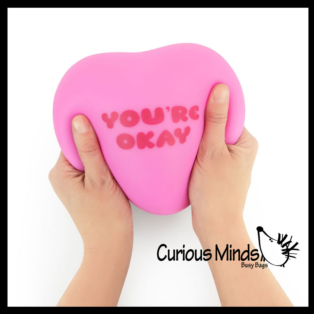 The Big Squij Jumbo Heart Funny Love Slow-Rise Doh Squishy Toy