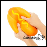 The Big Squij Jumbo Hotdog Slow-Rise Squishy Toy Hot Dog