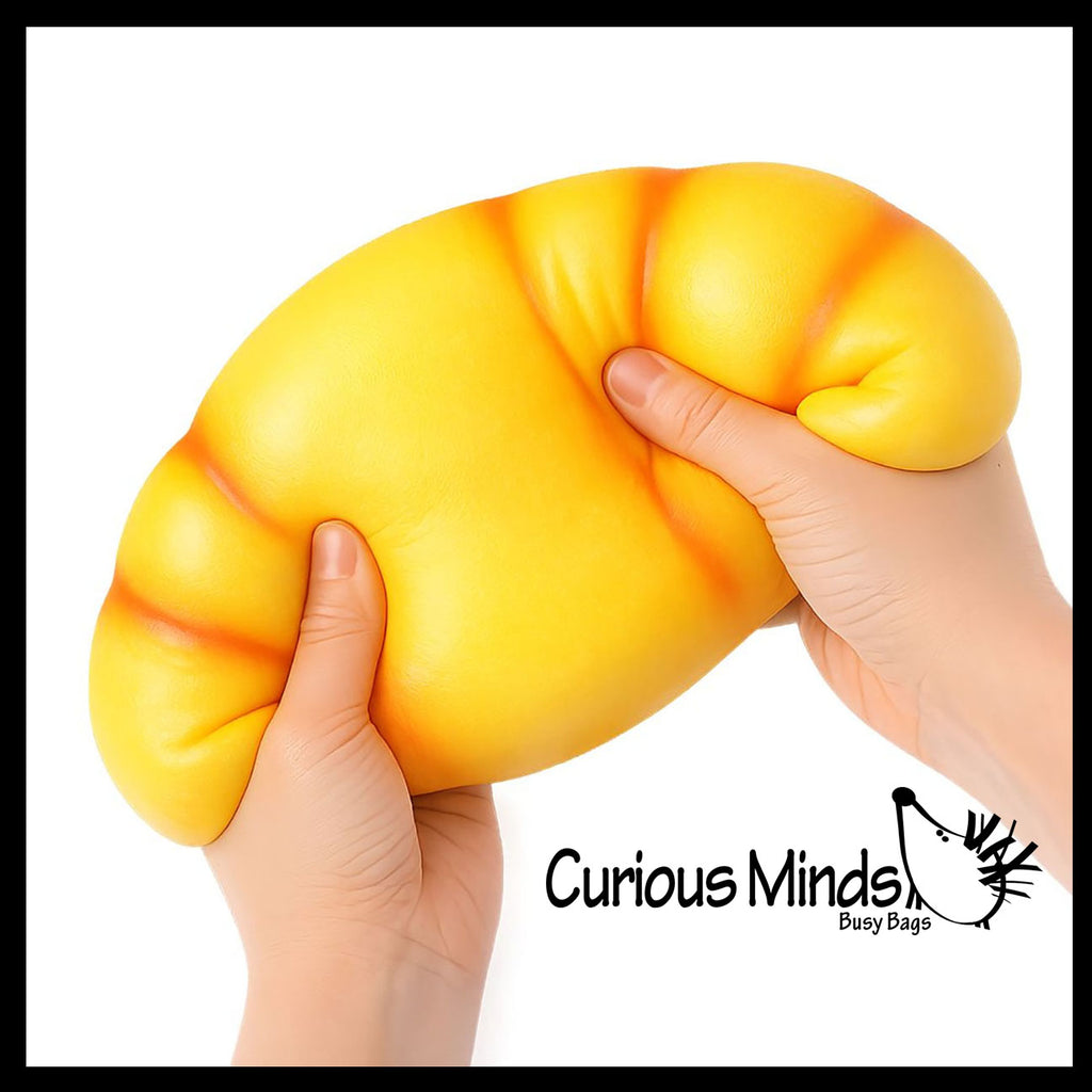The Big Squij Jumbo Croissant Bread Slow-Rise Squishy Toy
