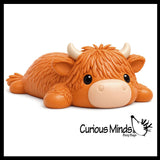 The Big Squij Jumbo Highland Cow Slow-Rise Doh Squishy Toy