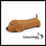The Big Squij Jumbo Dachshund Weiner Dog Slow-Rise Squishy Toy