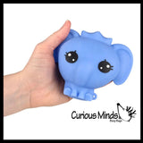 Large Thick Sugar Filled Animal - Heavy Moldable Squish- Stress Squishy Ball