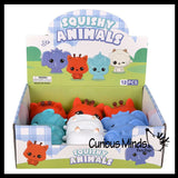 Large Thick Sugar Filled Animal - Heavy Moldable Squish- Stress Squishy Ball