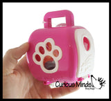 Cute Toy Pet in Animal Carrier - Food Dish and Bottle - Pretend Play Toy