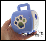 Cute Toy Pet in Animal Carrier - Food Dish and Bottle - Pretend Play Toy