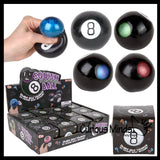 Squishy Fortune Teller 8 Ball Answering Black Ball Question Toy - Fortune Telling Toy - Classic Fun Predictor Toy - Answers Questions Stress Ball