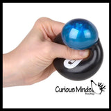 Squishy Fortune Teller 8 Ball Answering Black Ball Question Toy - Fortune Telling Toy - Classic Fun Predictor Toy - Answers Questions Stress Ball