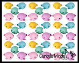 Cute Blobfish Figurines - Rubber Figures - Ugly Fish with Nose Novelty Prize Reward Giveaway