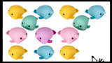 Cute Blobfish Figurines - Rubber Figures - Ugly Fish with Nose Novelty Prize Reward Giveaway