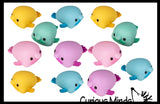 Cute Blobfish Figurines - Rubber Figures - Ugly Fish with Nose Novelty Prize Reward Giveaway (Copy)