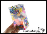 Connecting Cogs Shapes Building Set - Slide Together Toy Blocks - Set of 50