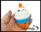 Bubble Tea Drink Squishy Squeeze Stress Ball Soft Doh Filling - Like Shaving Cream - Sensory, Fidget Toy