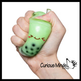 Boba Drink Squishy - Water and Bead Filled Drink Shaped Squish Toy Liquid Filled