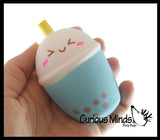 NEW - Bubble Tea Drink Squishy Squeeze Stress Ball Soft Doh Filling - Like Shaving Cream - Sensory, Fidget Toy