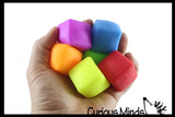Box of 24 Squishy Soft Creamy Doh Cubes - Fun fidget Sensory Stress Ball Set