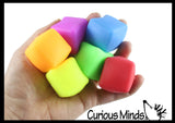 Box of 24 Squishy Soft Creamy Doh Cubes - Fun fidget Sensory Stress Ball Set