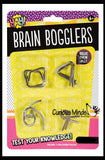 Mini Metal Wire Brain Teaser Puzzles - Logic Untwist the Knots - IQ Toy Mind Mental Game