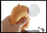 Bubble Blowing Capybara Squishy Fidget Toy - Cute Animal Blowing Bubbles
