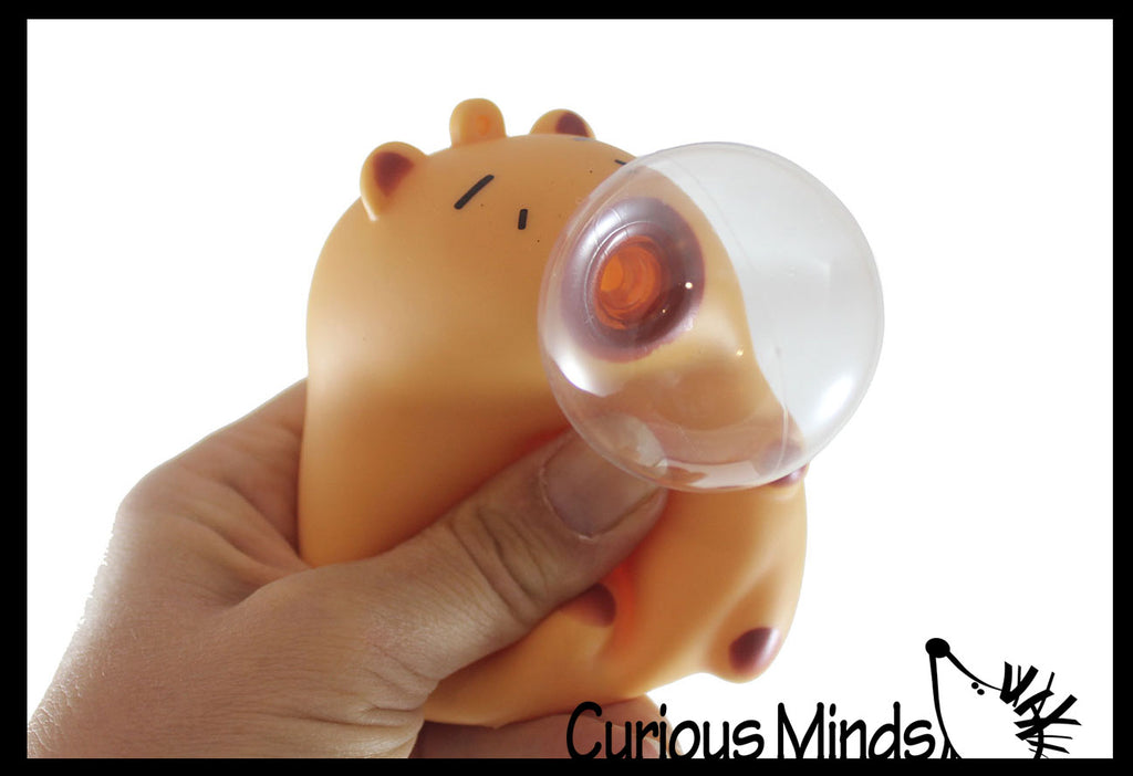 Bubble Blowing Capybara Squishy Fidget Toy - Cute Animal Blowing Bubbles