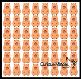 Bubble Blowing Capybara Squishy Fidget Toy - Cute Animal Blowing Bubbles