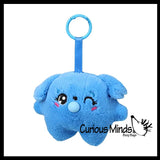 ORB Bubbleez Animals Plush Keychain Charms Assorted Blind Box - Squeeze to Blow Big Bubble - Collectible Charm Squeeze Toy for Backpacks