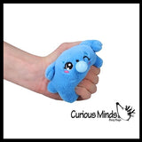 ORB Bubbleez Animals Plush Keychain Charms Assorted Blind Box - Squeeze to Blow Big Bubble - Collectible Charm Squeeze Toy for Backpacks