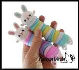 Wiggle Bunny Rabbit Fidget - Wiggle Articulated Jointed Moving Creature Toy - Unique