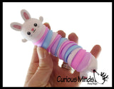 Wiggle Bunny Rabbit Fidget - Wiggle Articulated Jointed Moving Creature Toy - Unique