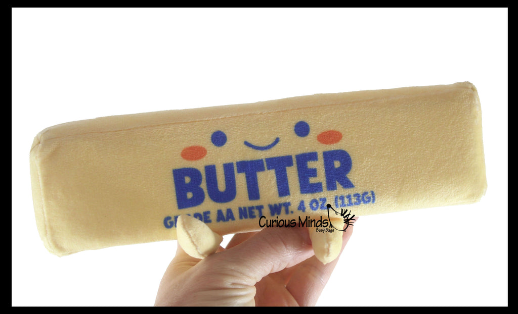 NEW - Butter Plush - Slow Rise Squishy Memory Foam Stuffed Toy Squishy Butter Stick - Soft Stuffie