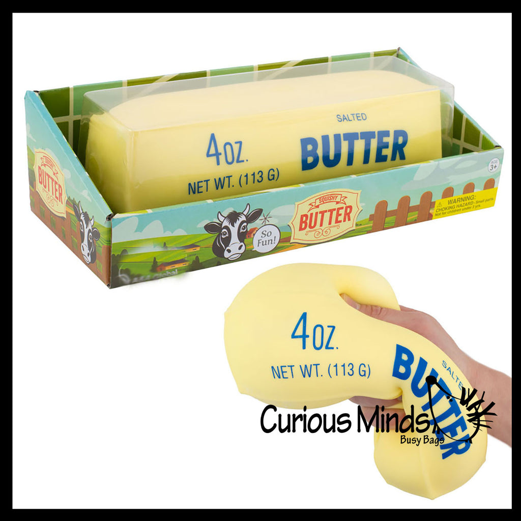 NEW - Jumbo Butter Squishy Squeeze Stress Ball Soft Doh Filling - Like Shaving Cream - Sensory, Fidget Toy