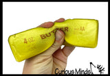 NEW - Gold Butter Slow Rise Squishy Squeeze Stress Ball Super Soft - Sensory, Fidget Toy