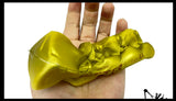 NEW - Gold Butter Slow Rise Squishy Squeeze Stress Ball Super Soft - Sensory, Fidget Toy